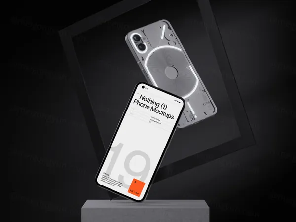 国外潮牌网红手机移动APP贴图UI展示样机模板素材 Nothing Phone Mockup-4
