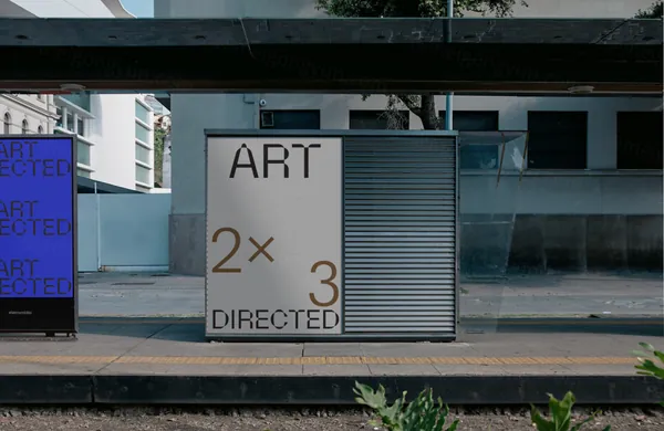 高端定制级路边广告牌海报设计贴图展示样机模板素材 ARTD C02 POSTER 006