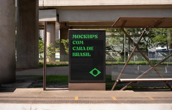 高质量高清摄影数字显示屏户外灯箱广告设计贴图展示样机模板 Digital Screen Mockup-7