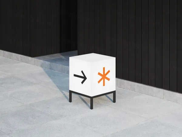 高质量高档场所导视系统灯箱路牌指示牌设计提案贴图展示样机模板 Boards Mockups-2