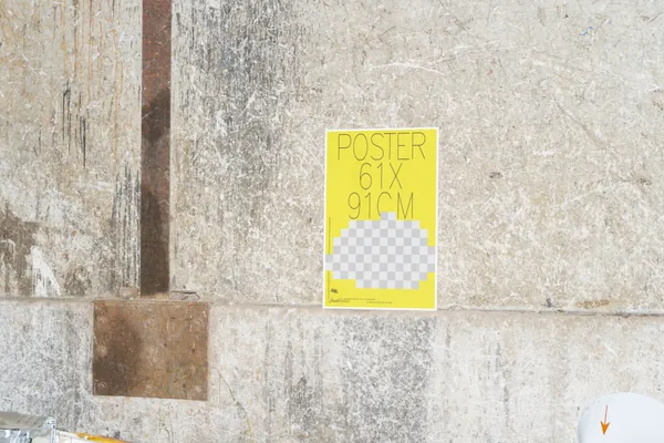 末日废土风废弃杂乱垃圾场景海报传单招贴设计贴图展示样机模板 Poster Mockup-17