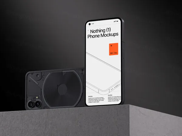 国外潮牌网红手机移动APP贴图UI展示样机模板素材 Nothing Phone Mockup-12