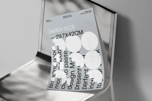 高质量极简主义宣传单海报设计贴图展示样机模板 Poster  Paper mockup-8