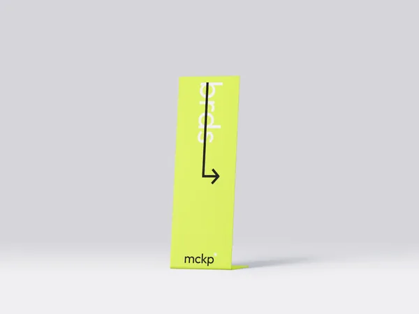 高质量极简主义高档场所导视系统路标L指示牌设计提案贴图展示样机模板 Boards Mockups