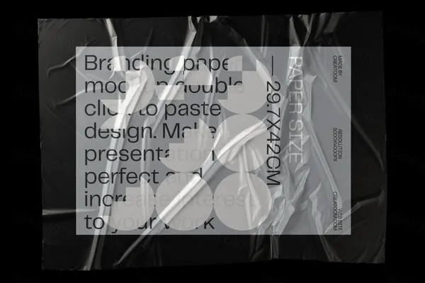 高质量极简主义宣传单海报设计贴图展示样机模板 Poster  Paper mockup-1