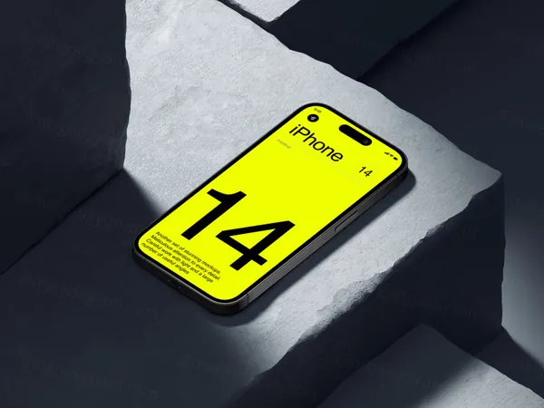 高质量苹果手机创意场景APP设计UI贴图展示样机模板 F - iPhone 14 Pro Max Mockups-4