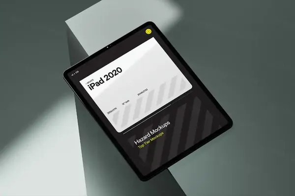 高质量极简主义抽象场景展示App设计UI贴图样机模板 iPad Mockup-3