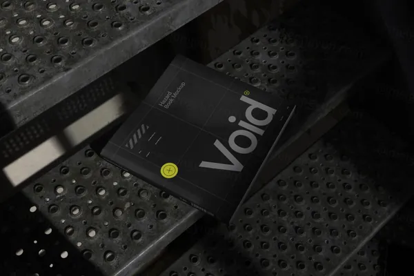 潮流暗黑风高级感品牌VI设计提案样机模板素材 Dark Branding Mockup