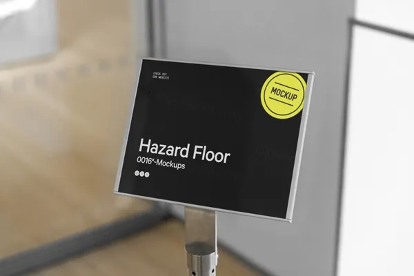 高端路牌指示牌品牌导视系统设计贴图展示样机模板 Signage Mockup-2