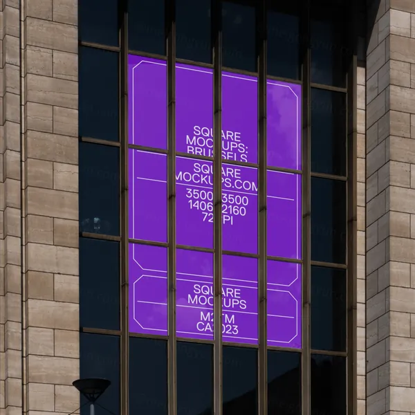 户外高清实拍无CG店铺橱窗广告牌海报设计提案展示样机模板 WINDOWFRONT Mockup-1