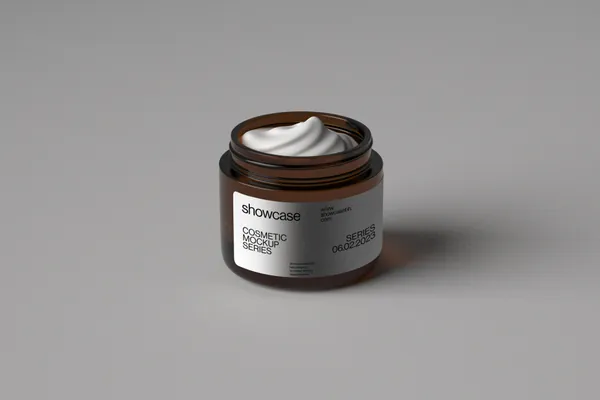 防晒保湿乳霜美容化妆品品牌包装设计贴图展示样机模板 Cosmetic Packaging Mockup