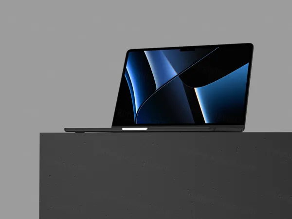 工业风场景苹果笔记本网页设计贴图展示样机模板 Macbook Air M2 Mockup-4