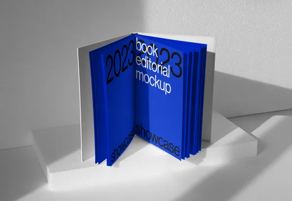 高质量画册杂志书籍设计排版贴图展示样机模板 S02 - Book Mmockup
