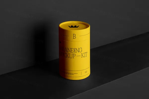 高端茶叶罐品牌包装VI设计提案贴图展示样机模板 Branding Mockups