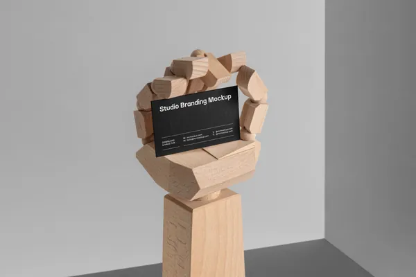 高质量商务名片工作室品牌VI设计提案贴图展示样机模板 Studio Branding Mockups-2