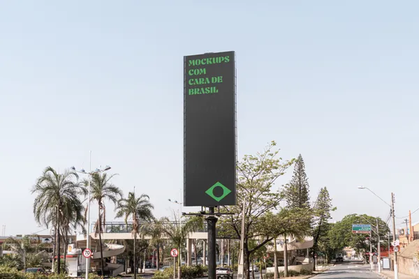 高质量户外摄影城市街头高炮广告牌海报设计贴图展示样机模板 Poster Mockup-2