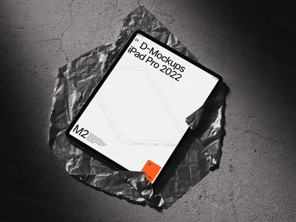 高质量苹果平板电脑创意场景网页设计Web贴图UI界面展示样机模板 D - iPad Pro Mockup-12