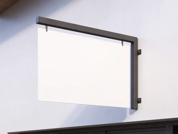 金属招牌路口店铺指示牌路牌导视系统设计提案贴图展示样机模板 Metal Signs Mockups-4