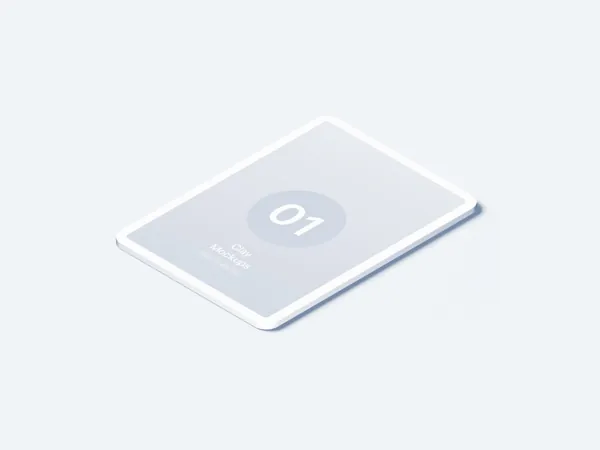 极简主义苹果平板等距视角APP设计UI贴图展示样机模板 iPad Pro Mockups-3