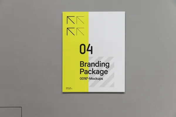 高端广告牌路牌指示牌品牌导视系统设计贴图展示样机模板 Signage Mockup