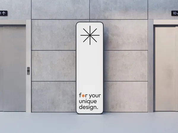 高质量高档场所电梯门口广告牌设计提案贴图展示样机模板 Boards Mockups