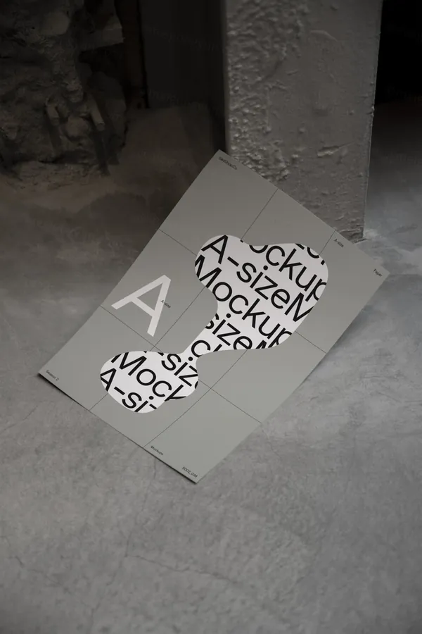 高质量传单单页海报宣传单设计贴图展示样机模板 S002-038