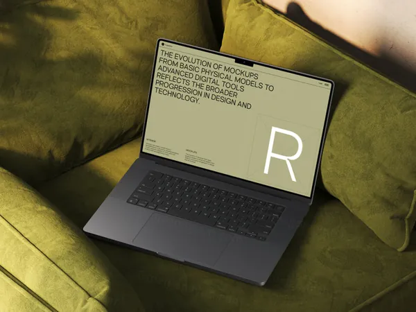 高质量北欧高雅家具装饰酒店陈设品牌网页设计贴图展示样机PSD模板-5