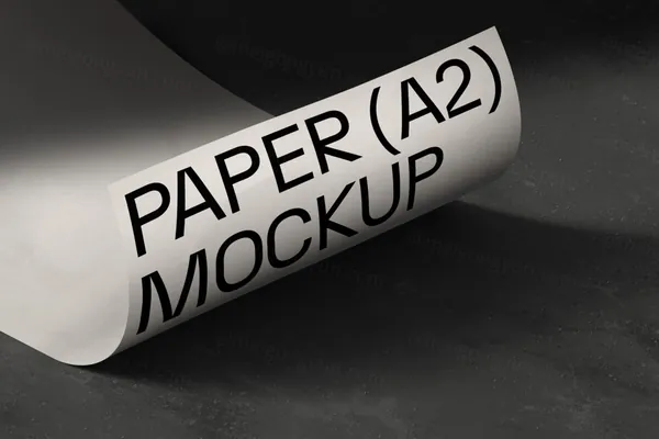 高质量极简主义宣传单海报设计贴图展示样机模板 Poster  Paper mockup-4