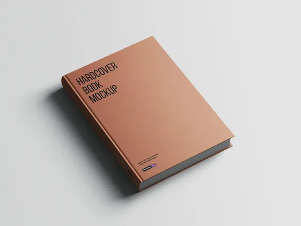 高质量笔记本硬装书籍设计贴图展示样机模板 Hardcover Book Mockups-3