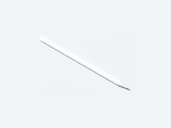 极简主义苹果触控笔等距视角设计贴图展示样机模板 Pen Clay Mockup-1