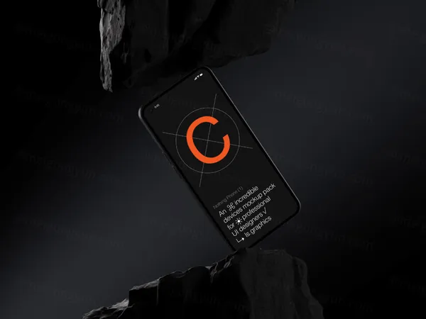 国外潮牌网红手机移动APP贴图UI展示样机模板素材 Nothing Phone Mockup-14