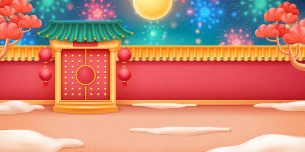 最新龙年传统新年新复古新春海报EPS矢量海报模板素材-16