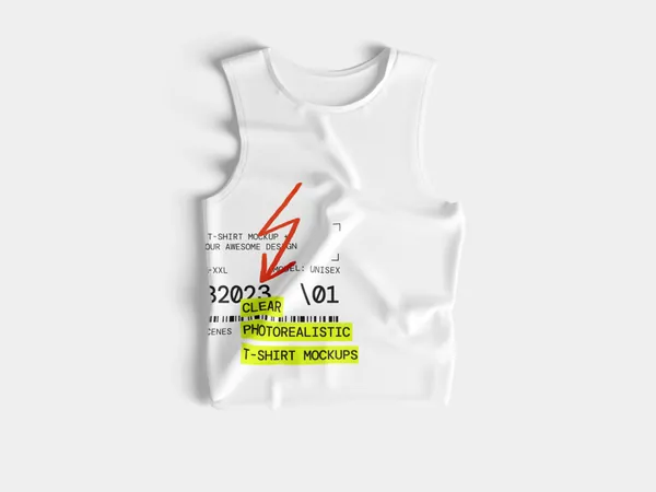 高质量背心T恤极简场景服装品牌设计贴图展示样机模板 T-Shirt Mockups-2