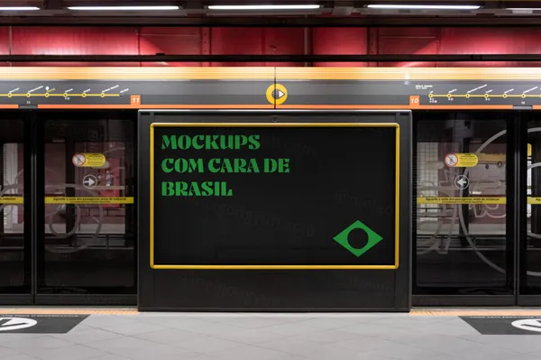 高质量高清摄影数字显示屏户外灯箱广告设计贴图展示样机模板 Digital Screen Mockup-8