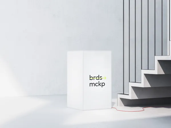 高质量高档场所导视系统灯箱路牌指示牌设计提案贴图展示样机模板 Boards Mockups-1