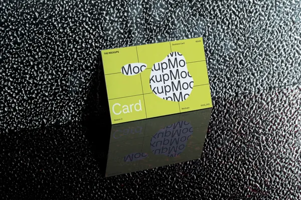 高质量实拍无CG企业品牌名片设计贴图展示样机模板 TM NEUTRAL 005