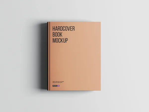 高质量笔记本硬装书籍设计贴图展示样机模板 Hardcover Book Mockups-1