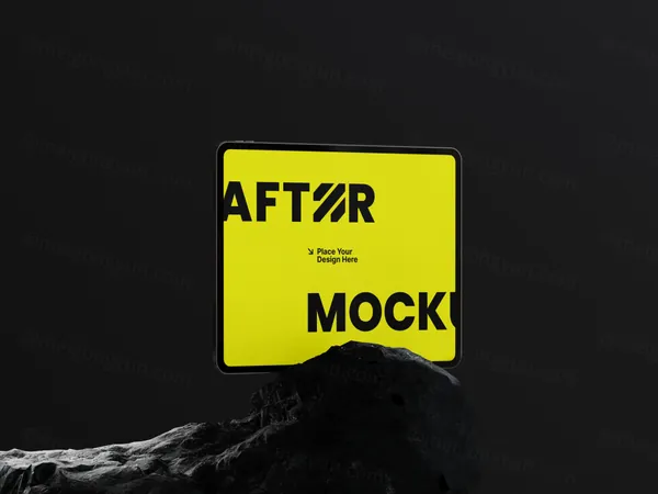 高质量3D渲染抽象场景苹果平板电脑Web网页设计贴图展示PSD样机模板素材 iPad Mockups-2