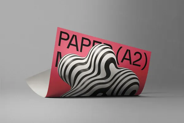 高质量极简主义宣传单海报设计贴图展示样机模板 Poster  Paper mockup-2