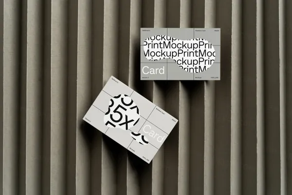 高质量高清摄影实拍品牌策划名片设计贴图展示样机模板 S003-006B