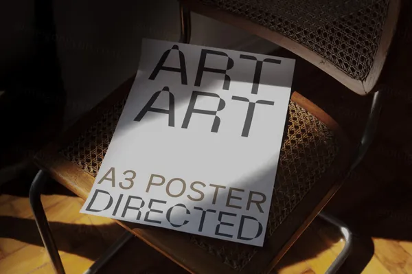 高质量实拍无CG宣传单海报设计贴图展示样机模板素材 ARTD C01 PRINT 007