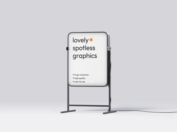 高质量极简主义商店路牌指示牌广告展示牌设计提案贴图展示样机模板 Boards Mockups-1