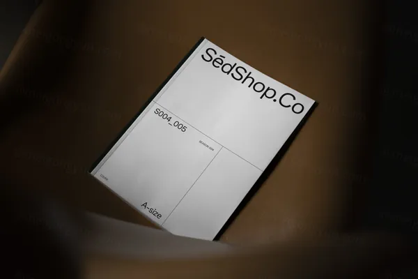 高级阴影传单单页海报宣传单设计贴图展示样机模板 S004-005