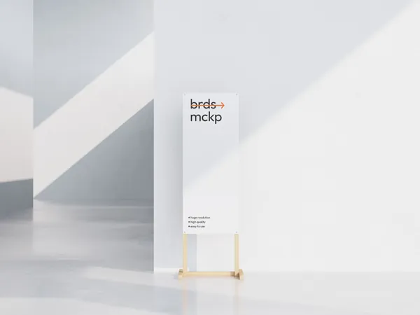 高质量高档场所导视系统路牌指示牌设计提案贴图展示样机模板 Boards Mockups-2