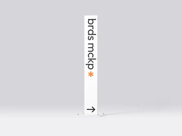 高质量极简主义导视系统指示牌设计提案贴图展示样机模板 Boards Mockups-1