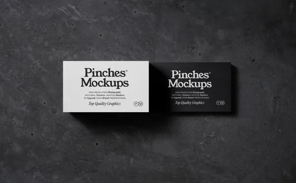 高质量实拍商务名片企业品牌设计提案贴图展示样机模板素材 Businesses Card Mockup-6