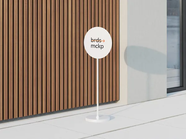 高质量高档场所导视系统路牌指示牌设计提案贴图展示样机模板 Boards Mockups-4