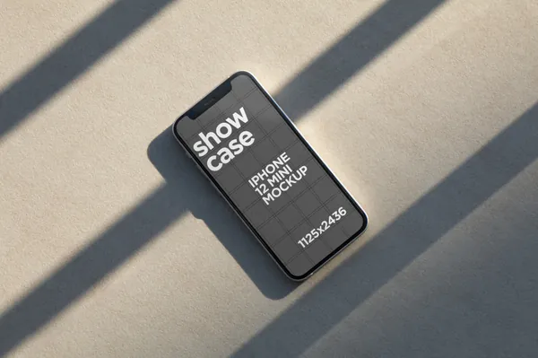 高质量苹果手机APP设计UI贴图展示样机模板素材 iPhone 12 Mini Mockup