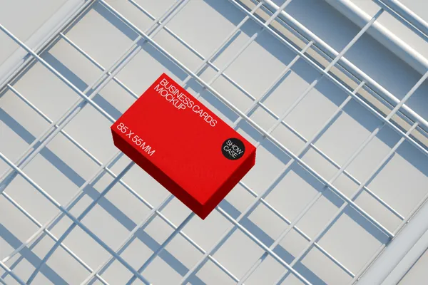 高质量极简主义商务名片品牌VI设计贴图展示样机模板素材 Business Card Mockup-1