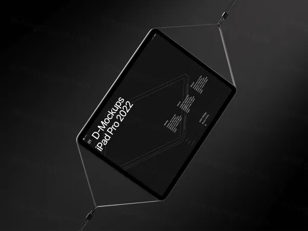 高质量苹果平板电脑创意场景网页设计Web贴图UI界面展示样机模板 D - iPad Pro Mockup-3